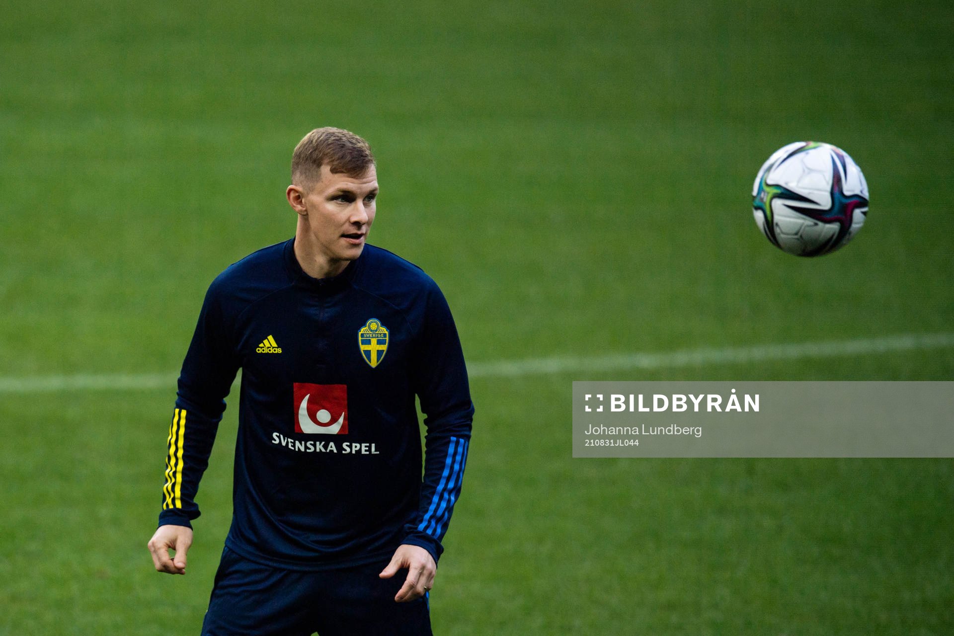 Emil Krafth of the Swedish national team