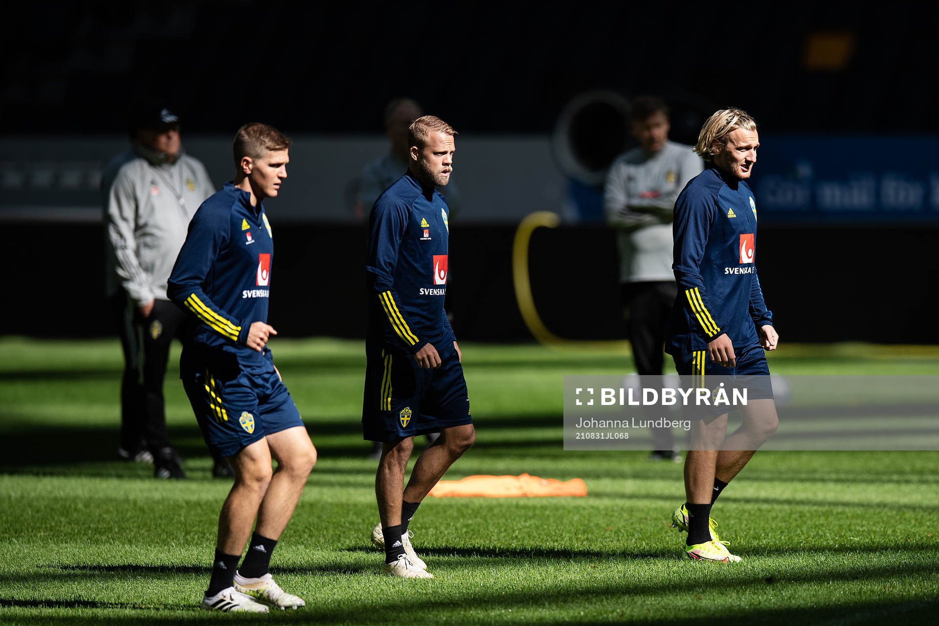 Daniel Sundgren and Emil Forsberg of the Swedish national