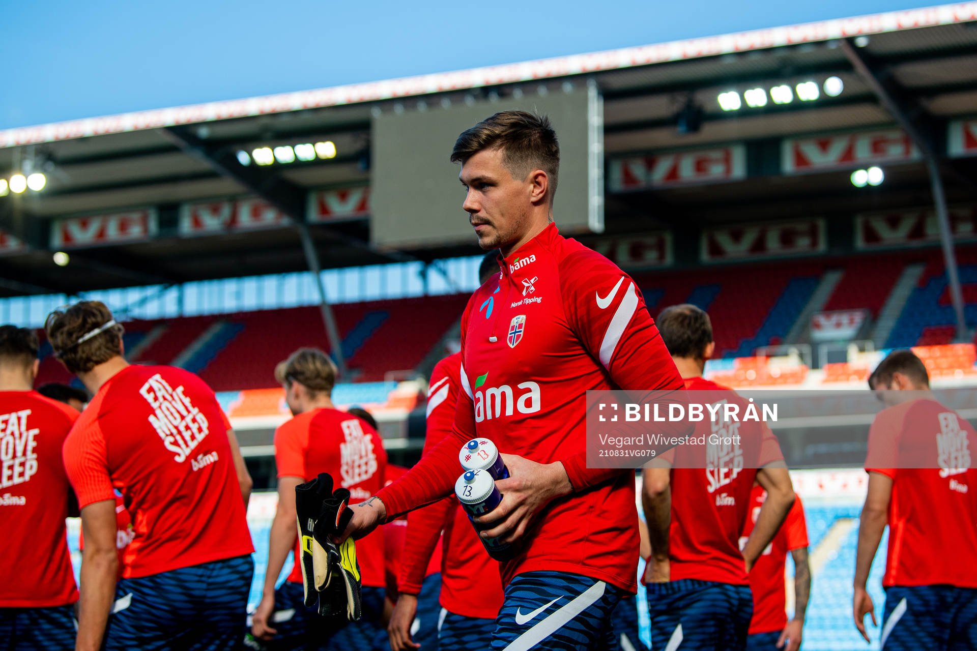 Goalkeeper Per Kristian Bråtveit of the Norwegian national