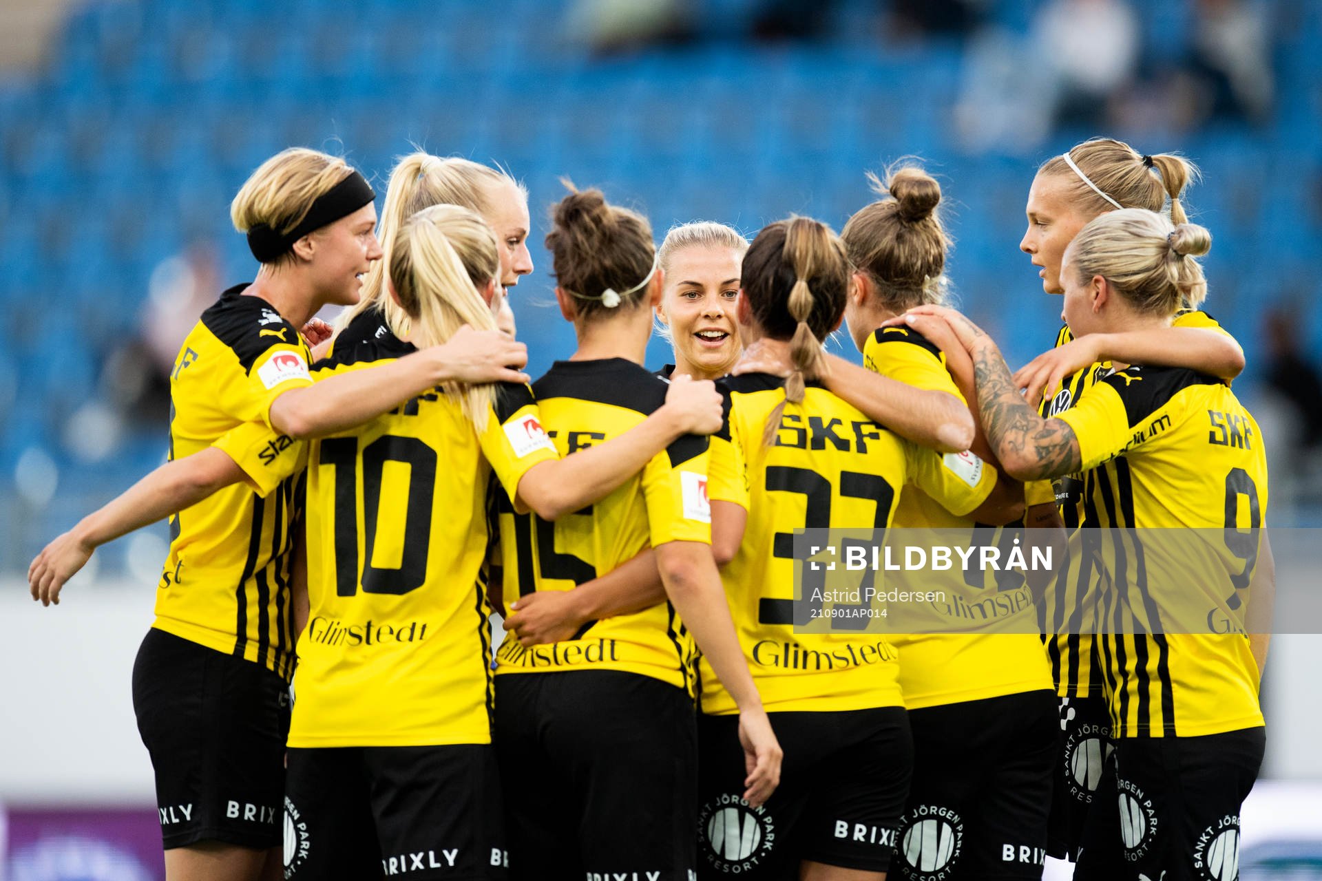 Players of Häcken celebrate