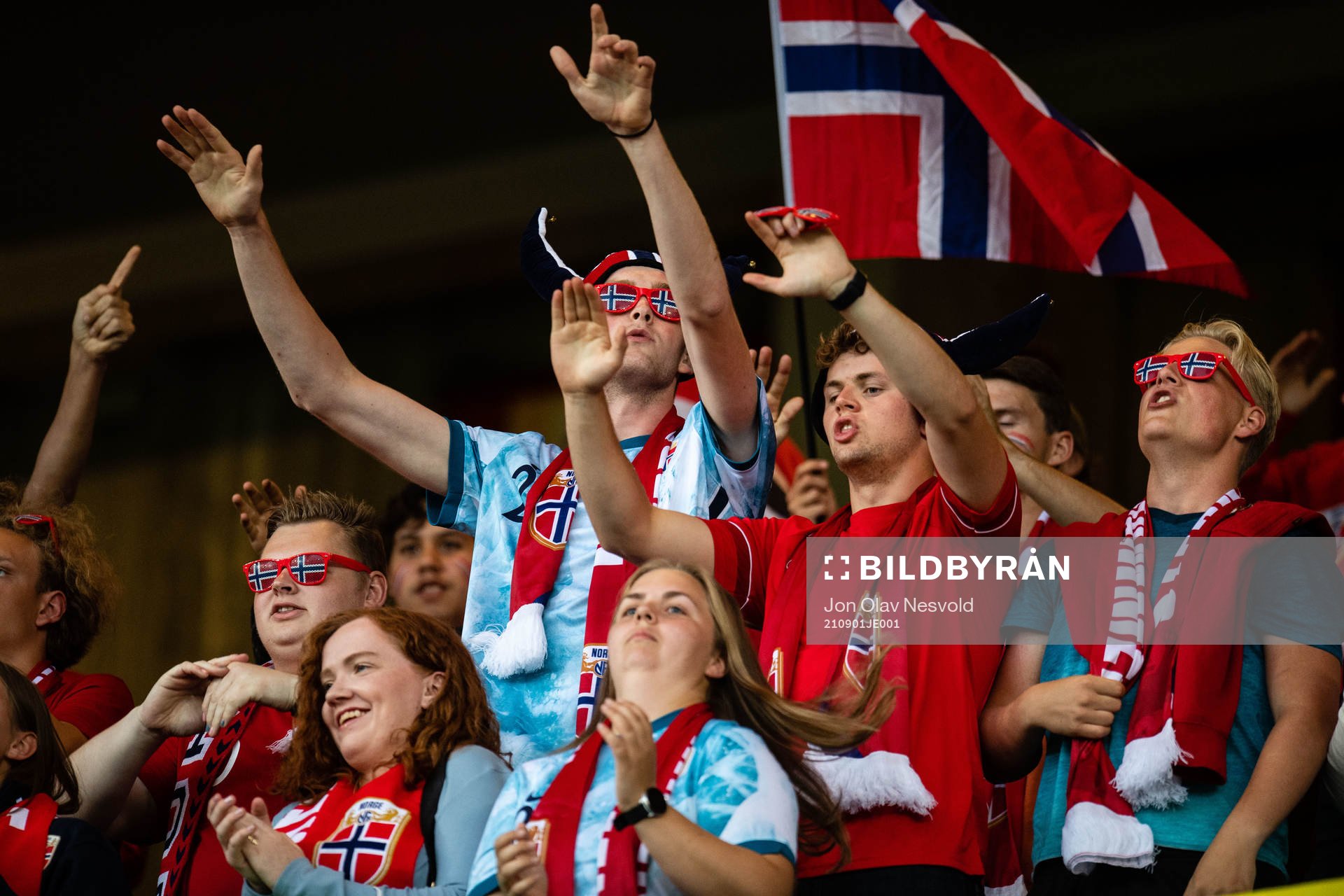Fans of Norway in the stands
