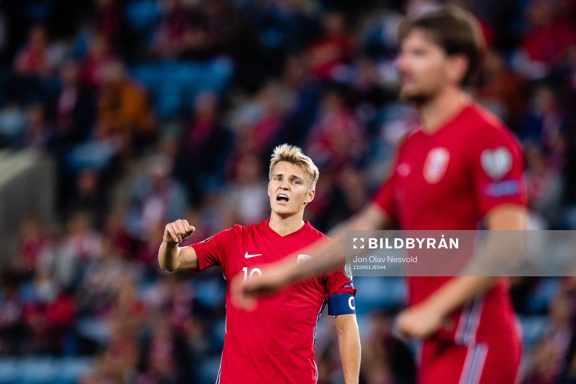 Martin Ødegaard of Norway reacts