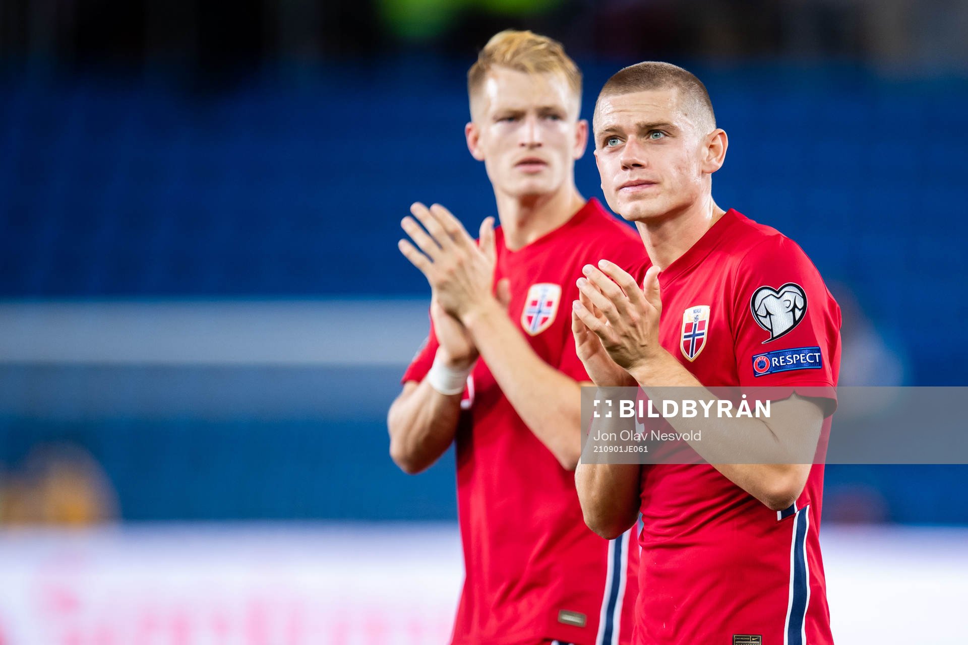 Andreas Hanche-Olsen and Julian Ryerson of Norway