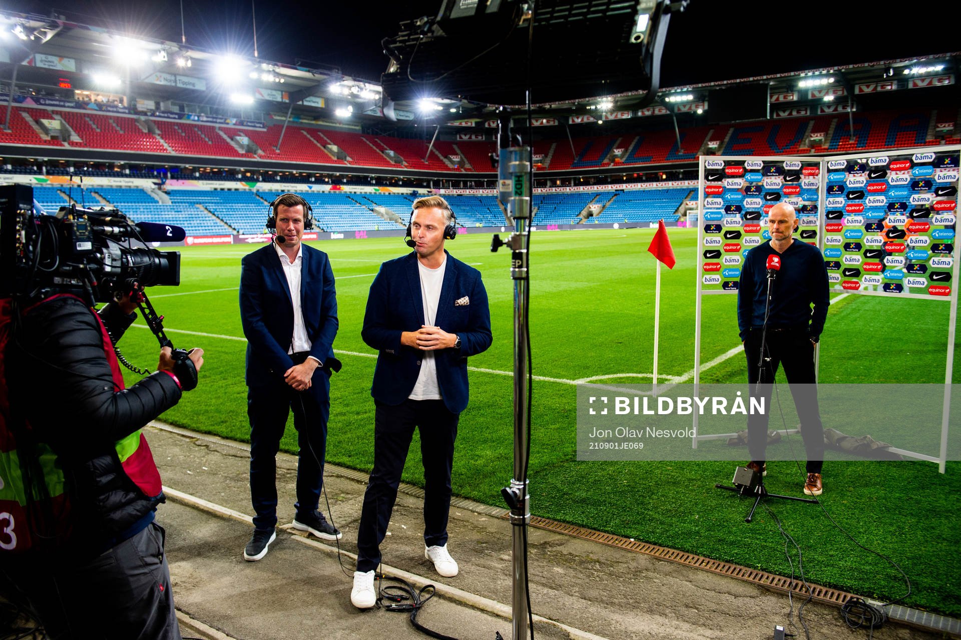 Jesper Mathisen and Jon Hartvig Børrestad of TV2 and