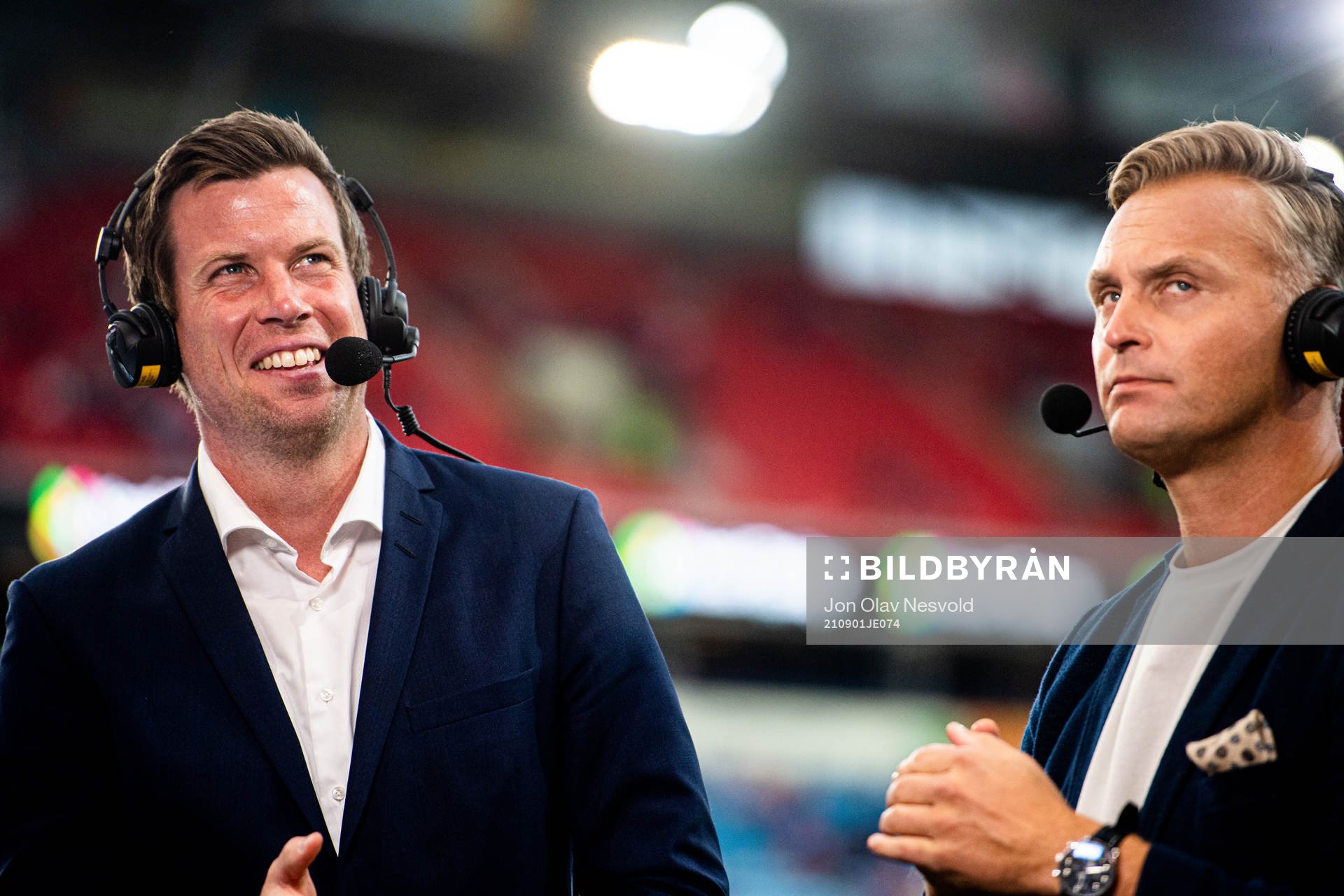 Jesper Mathisen and Jon Hartvig Børrestad of TV2