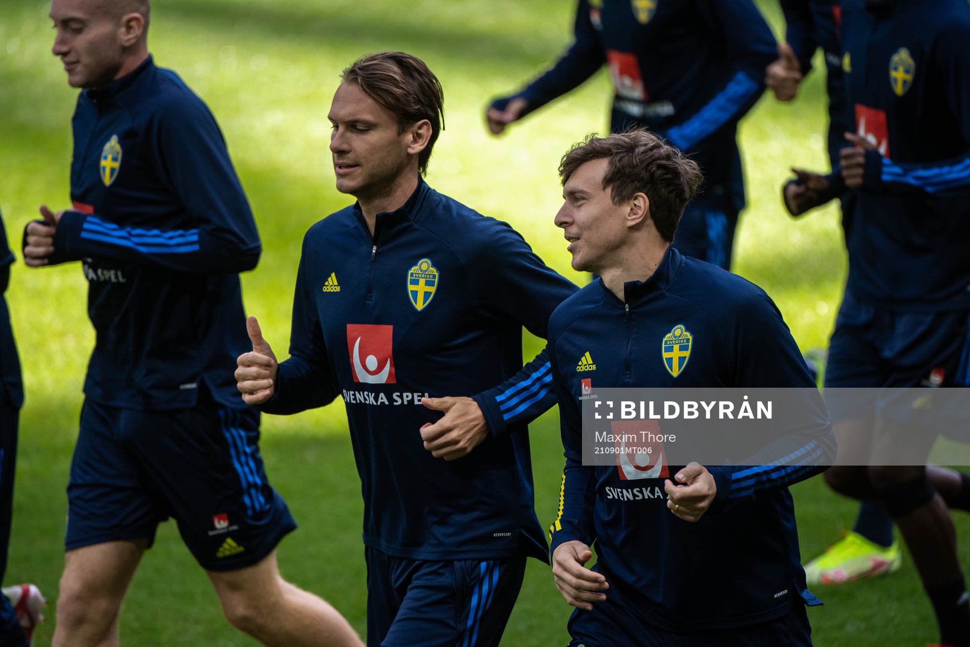 Albin Ekdal and Victor Nilsson Lindelöf of the Swedish