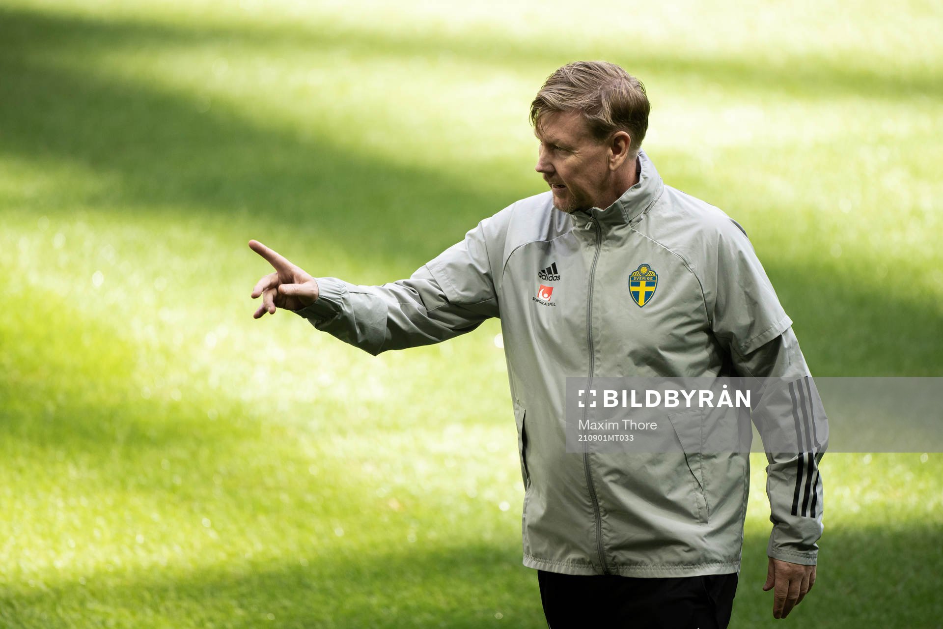 Assistant coach Peter Wettergren of the Swedish national