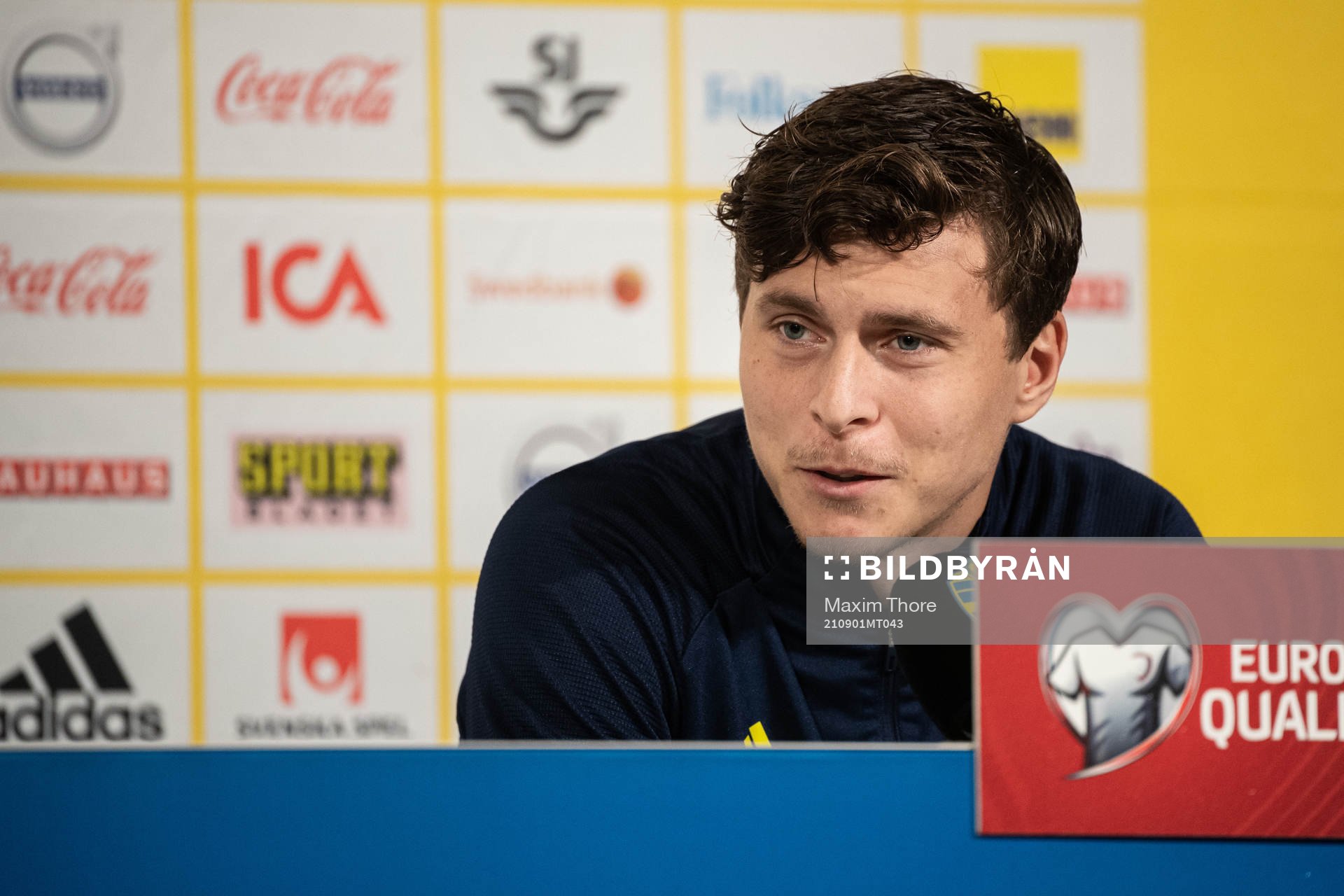 Victor Nilsson Lindelöf of the Swedish national team
