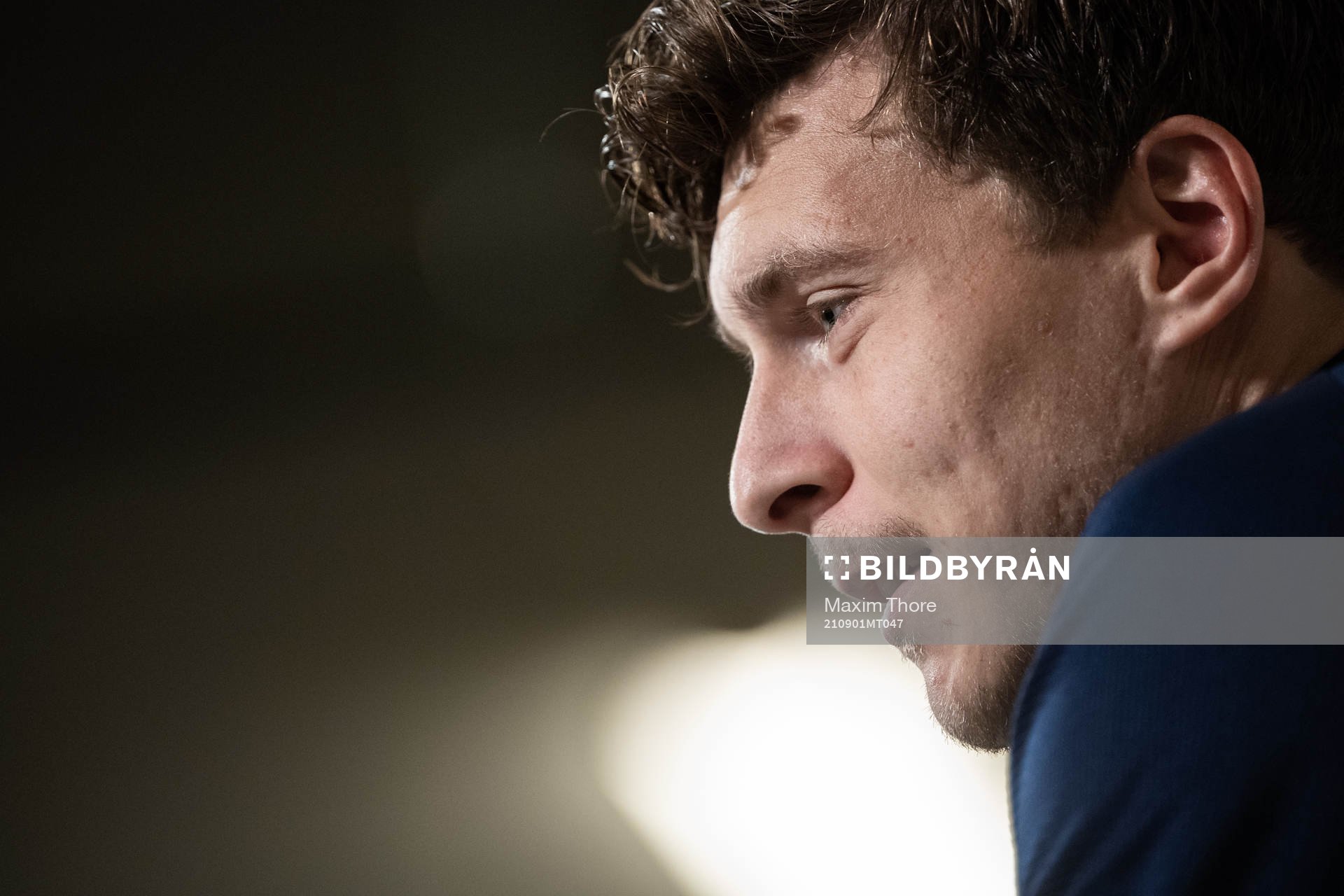 Victor Nilsson Lindelöf of the Swedish national team