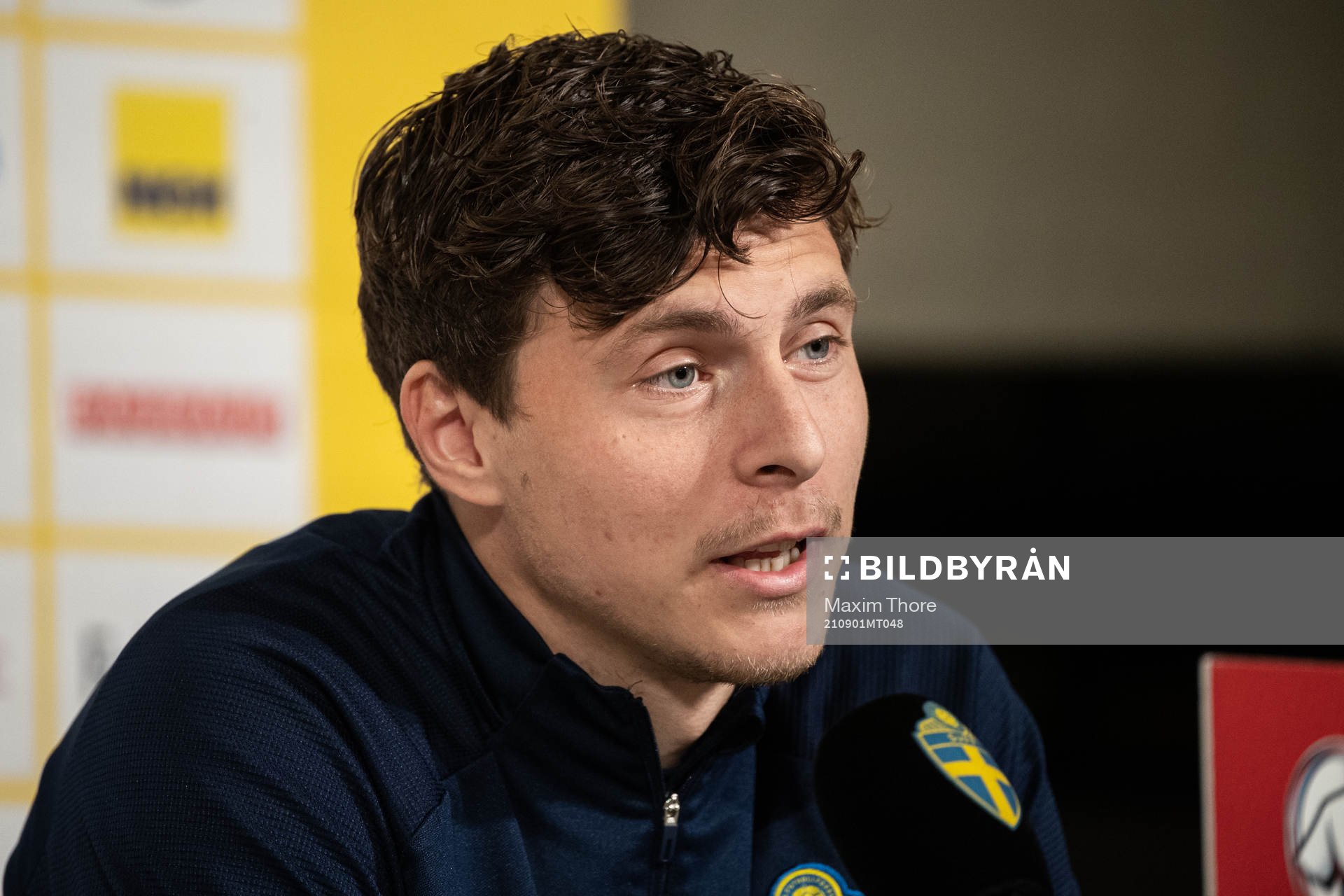 Victor Nilsson Lindelöf of the Swedish national team