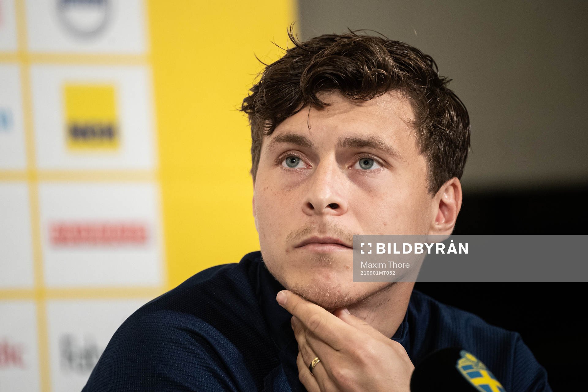 Victor Nilsson Lindelöf of the Swedish national team