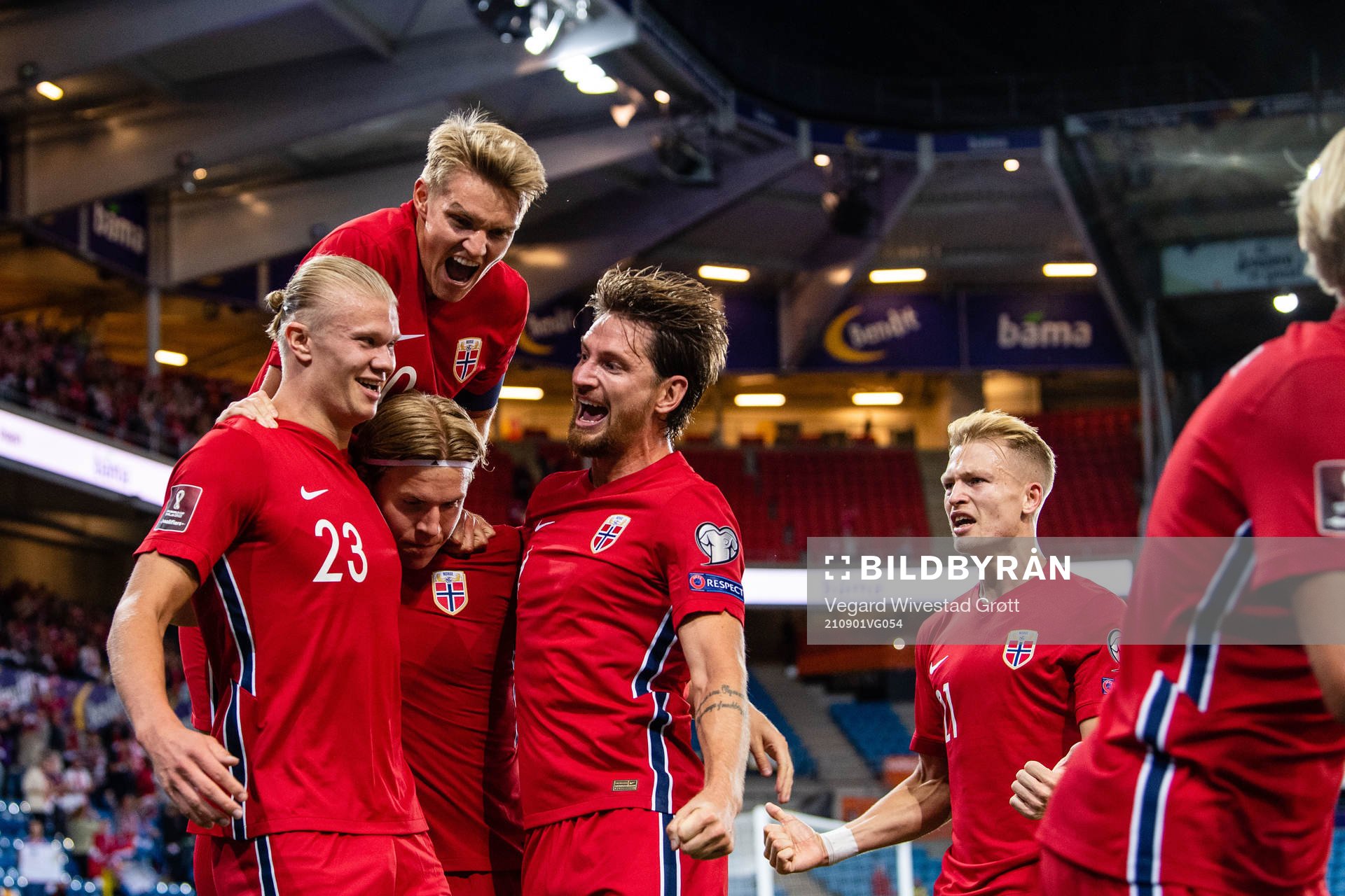 Erling Braut Haaland, Jens Petter Hauge, Martin Ødegaard