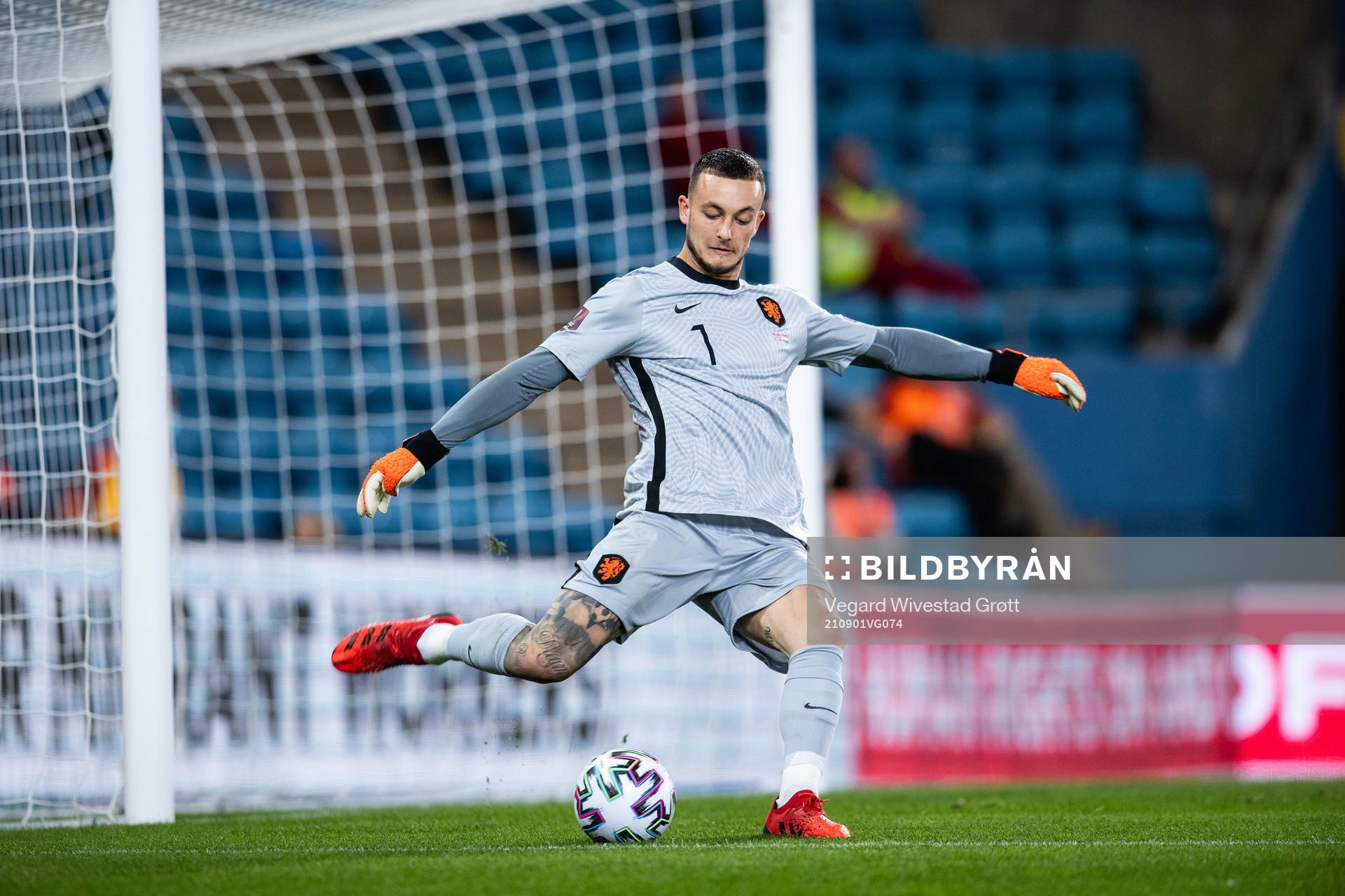 Goalkeeper Justin Bijlow of Netherlands