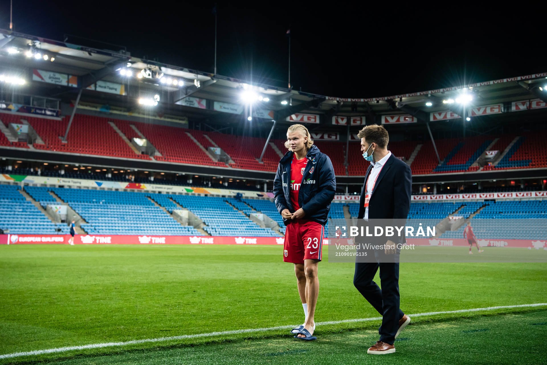 Erling Braut Haaland and Morten Morisbak Skjønsberg, press