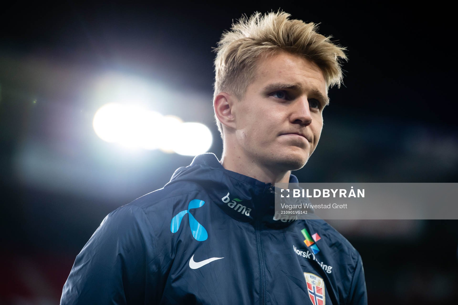 Martin Ødegaard of Norway looks dejected