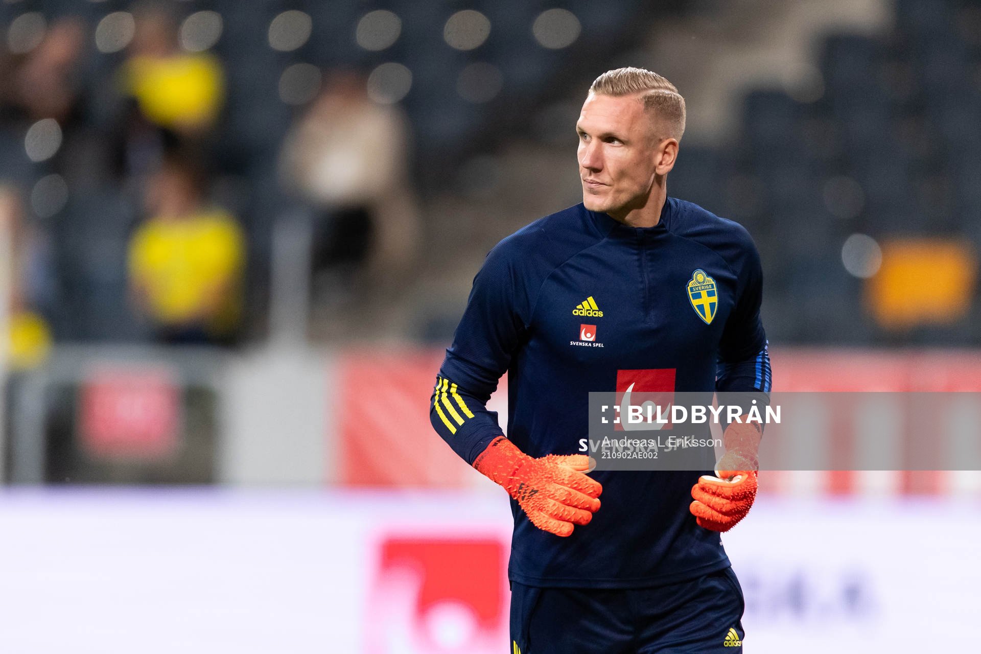 Goalkeeper Robin Olsen of Sweden