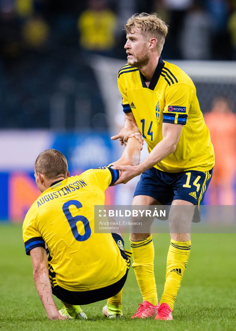 Ludwig Augustinsson and Filip Helander of Sweden