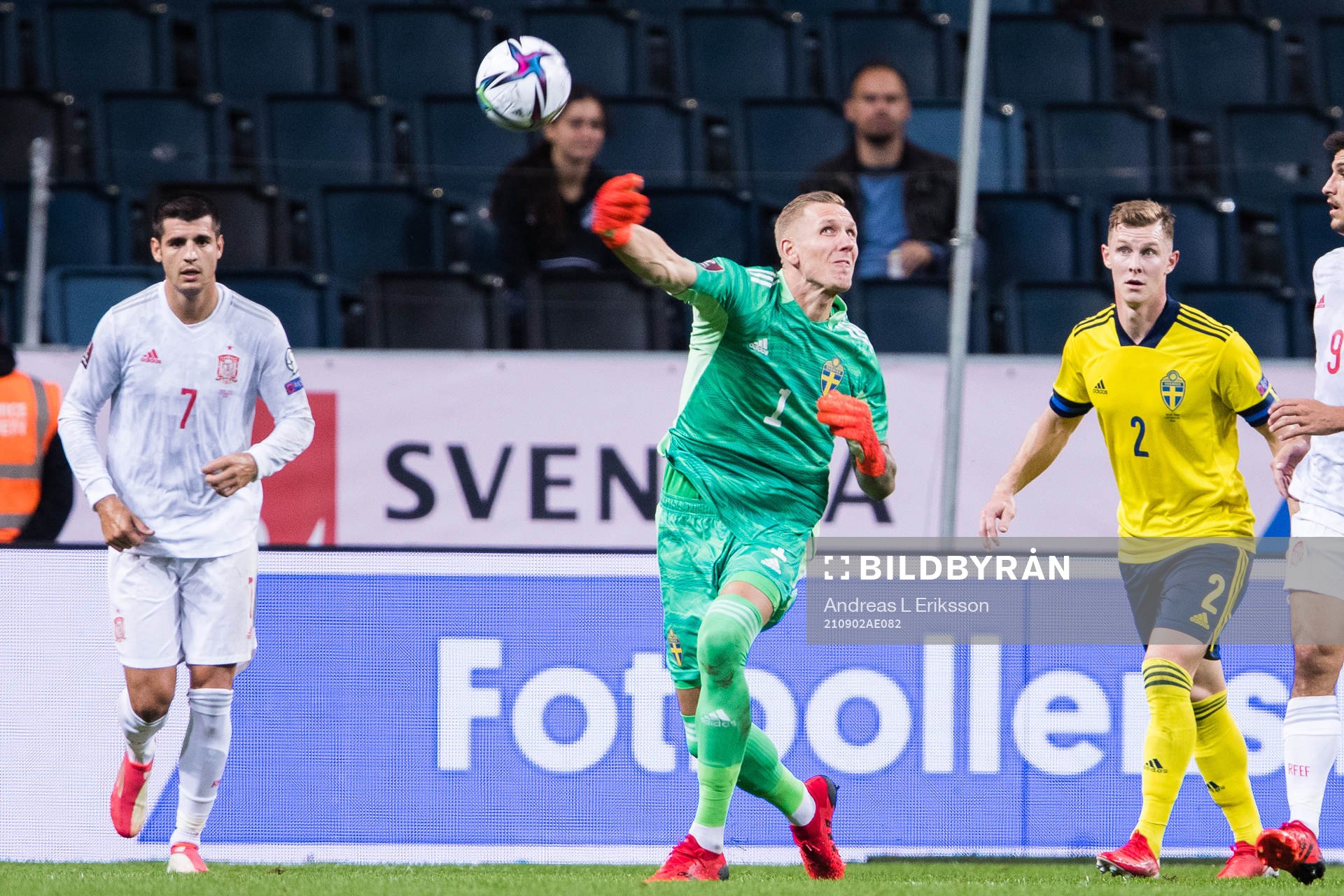 Goalkeeper Robin Olsen of Sweden