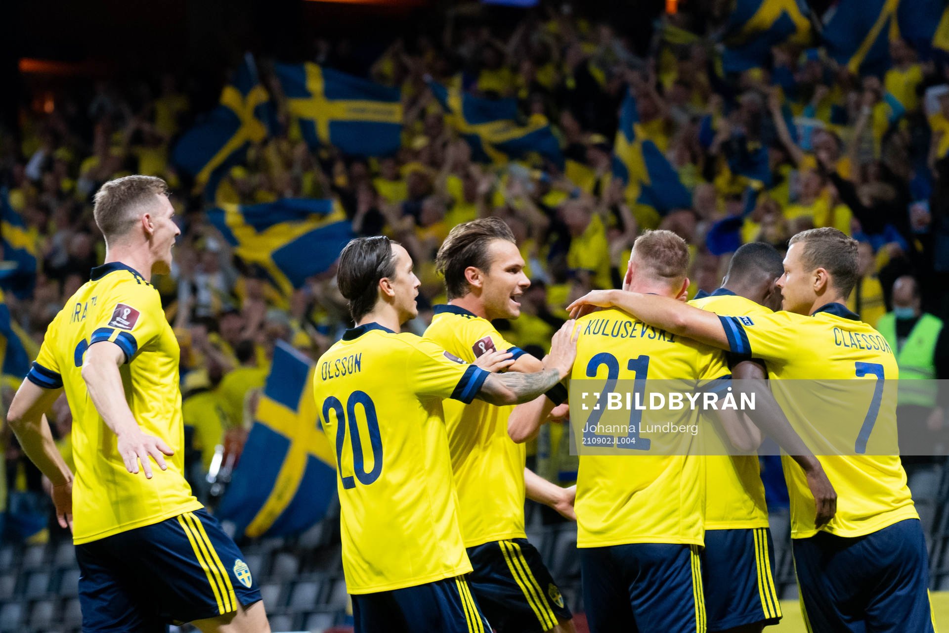 The Swedisg players celebrate