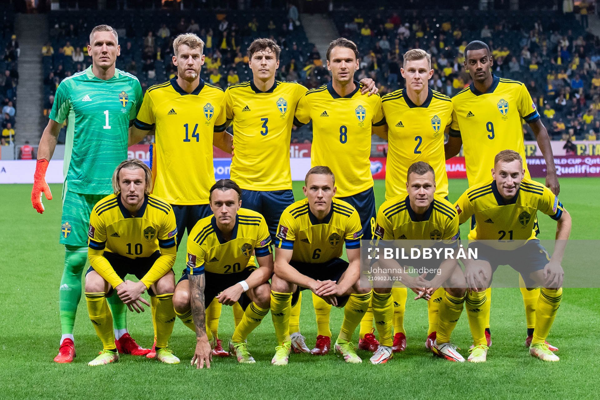 The Swedish staring eleven at lineup