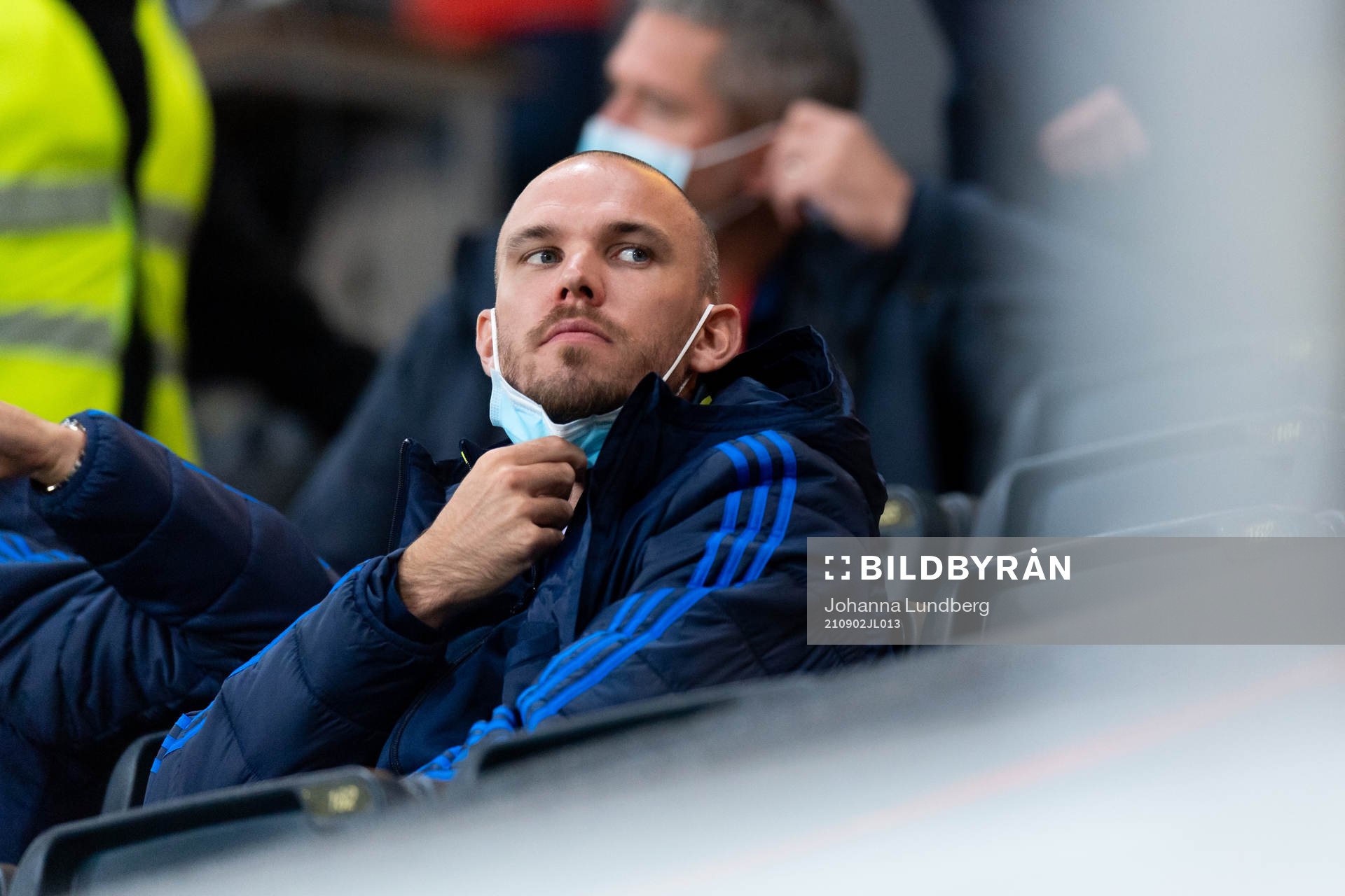 Marcus Danielson of Sweden in the stands