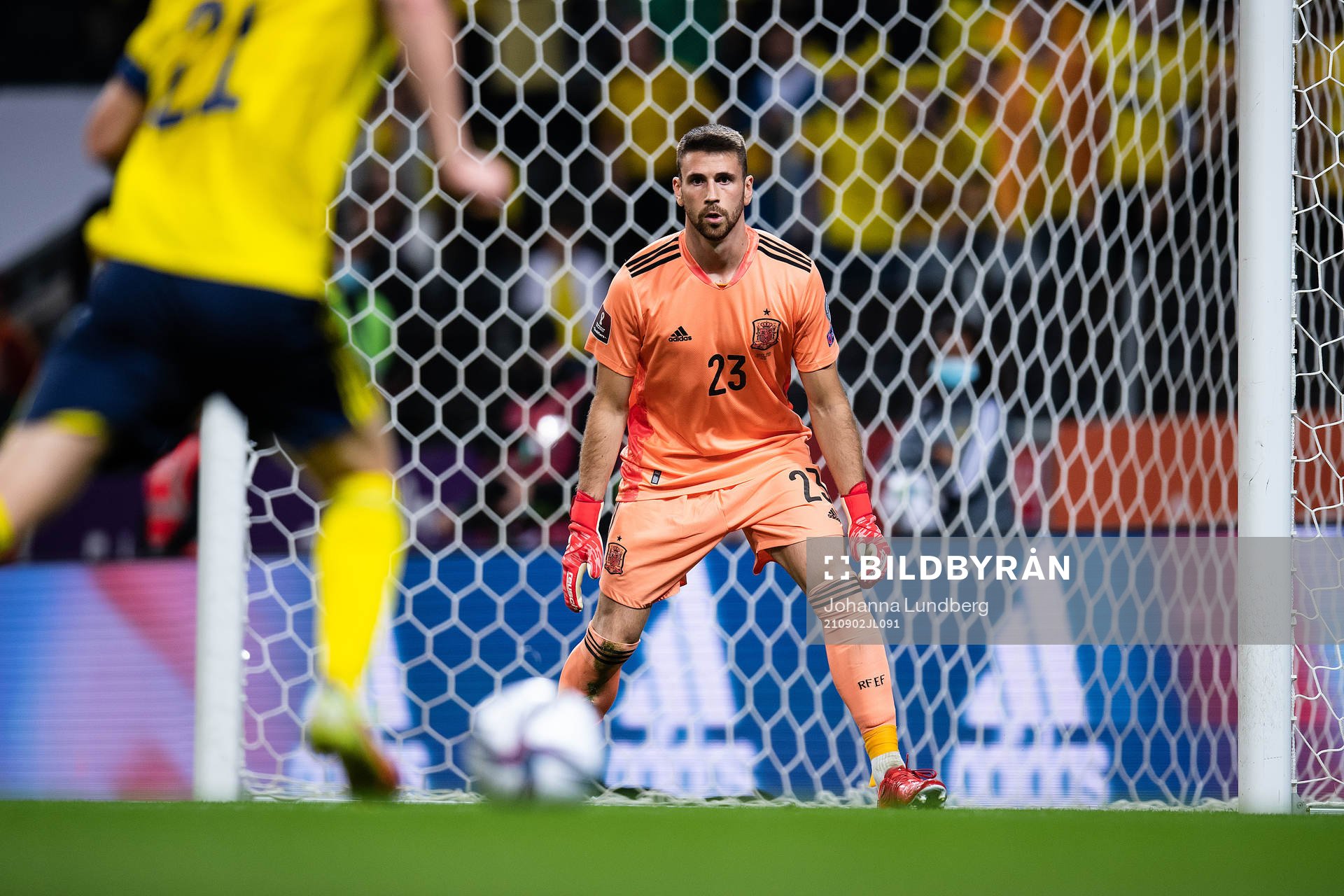 goalkeeper Unai Simón of Spain
