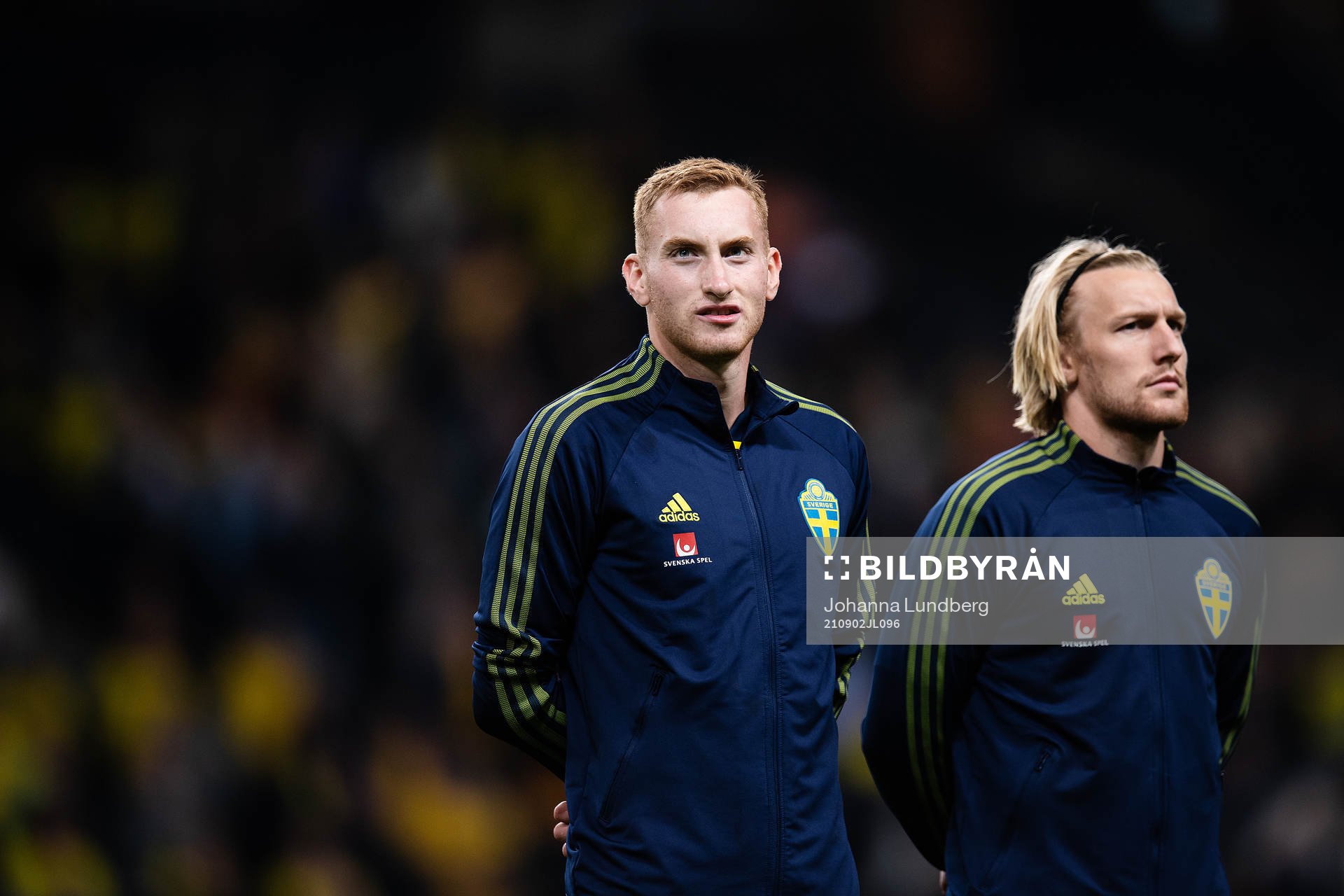 Dejan Kulusevski and Emil Forsberg of Sweden