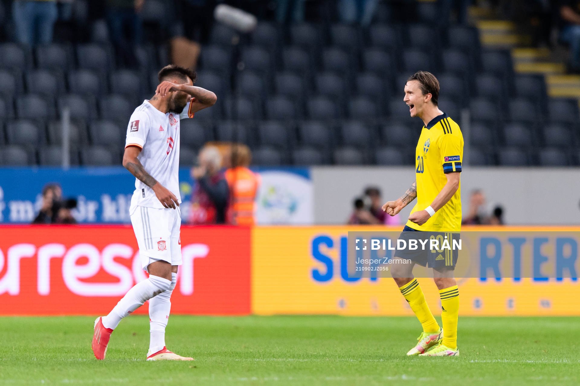 Kristoffer Olsson of Sweden celebrates