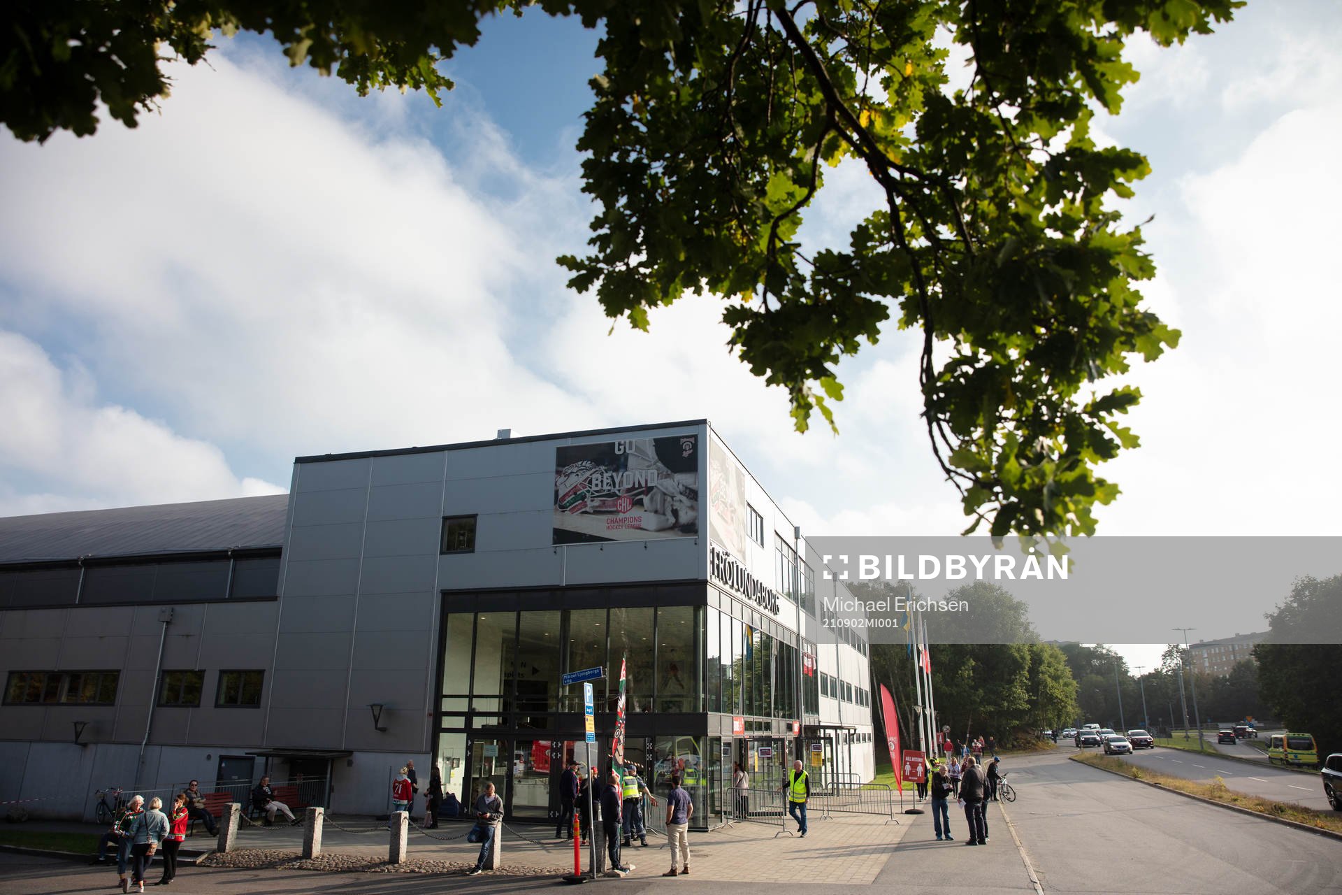The arena Frölundaborg prior to the CHL ice hockey game