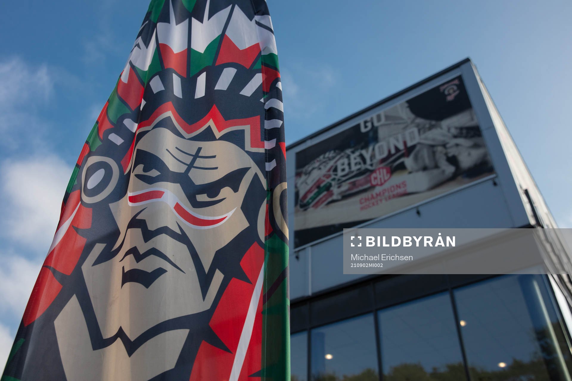The arena Frölundaborg prior to the CHL ice hockey game