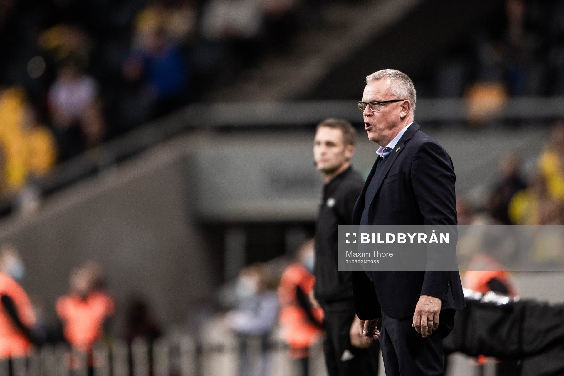 head coach Janne Andersson of Sweden