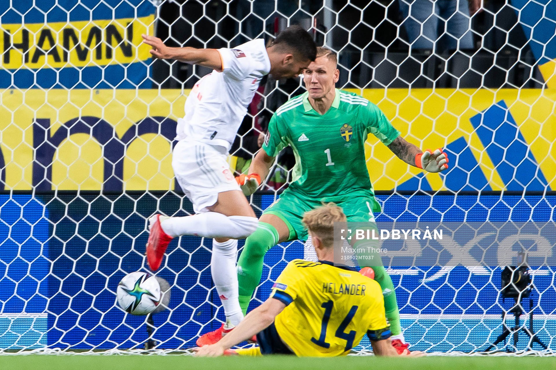 Goalkeeper Robin Olsen of Sweden