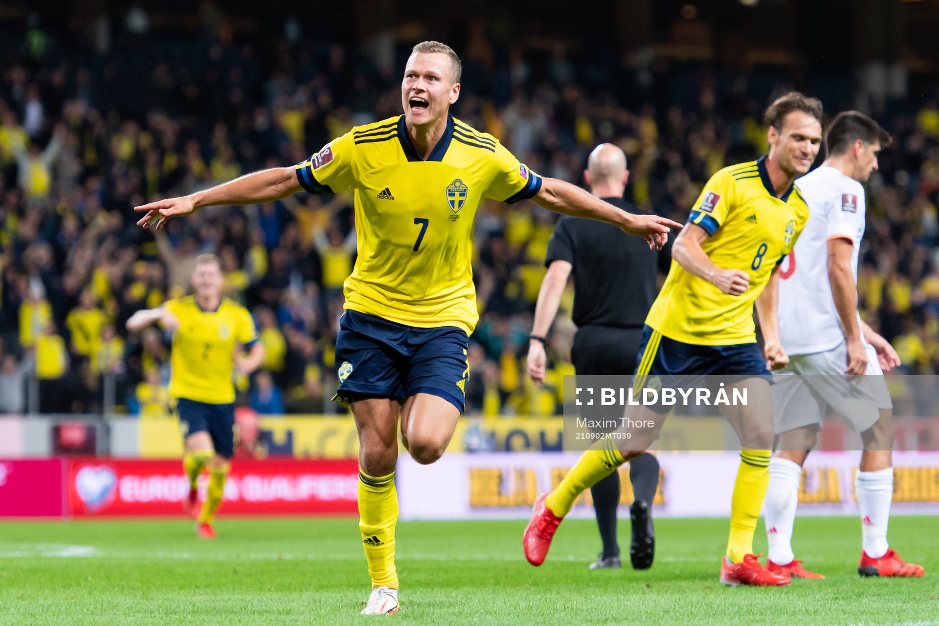 Viktor Claesson of Sweden celebrates