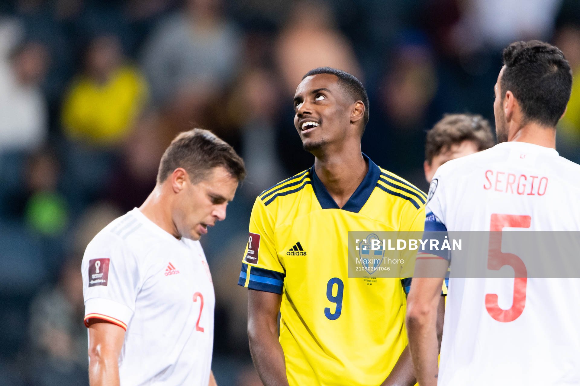 Alexander Isak of Sweden looks dejected