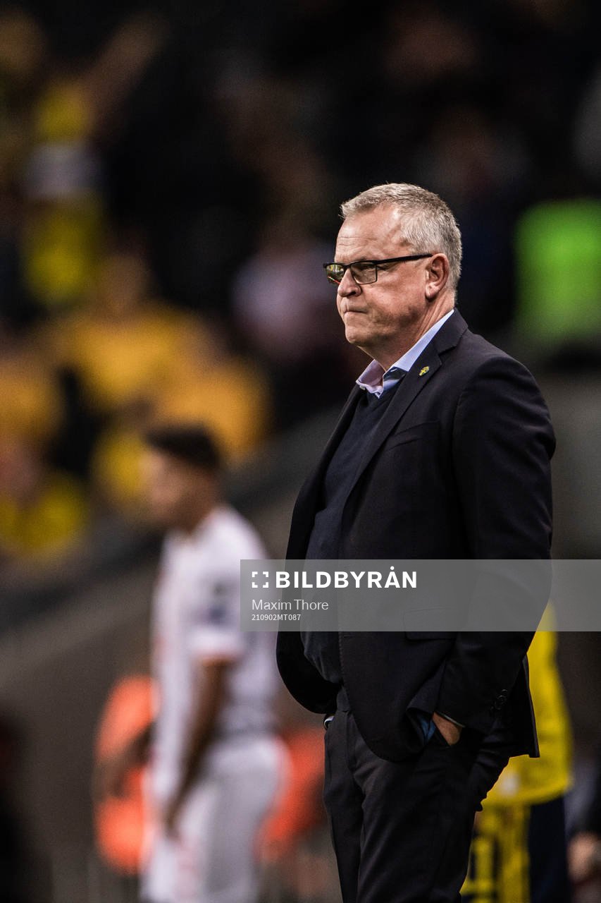 head coach Janne Andersson of Sweden