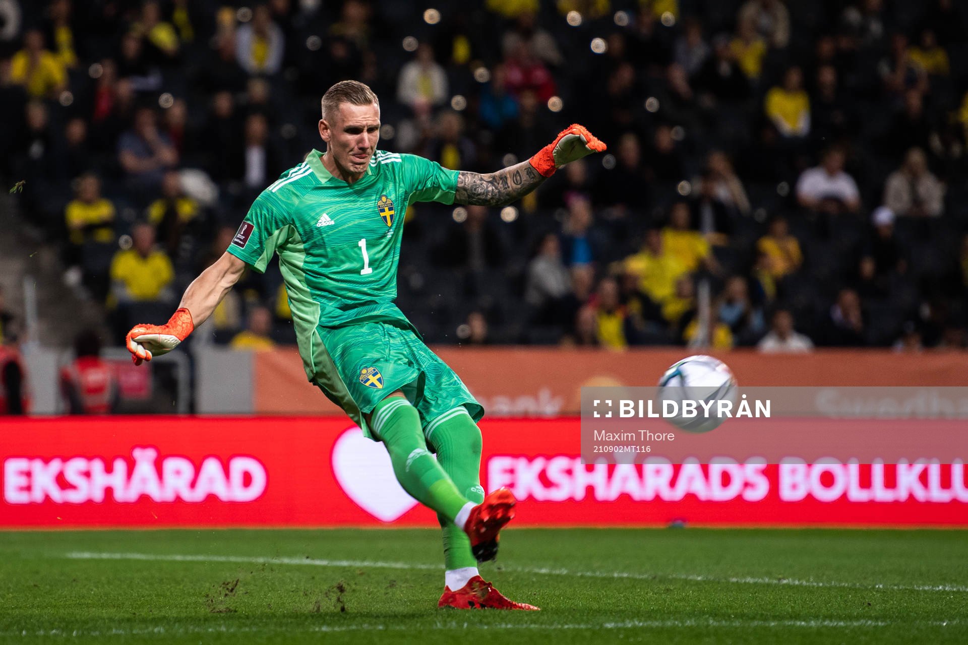 Goalkeeper Robin Olsen of Sweden