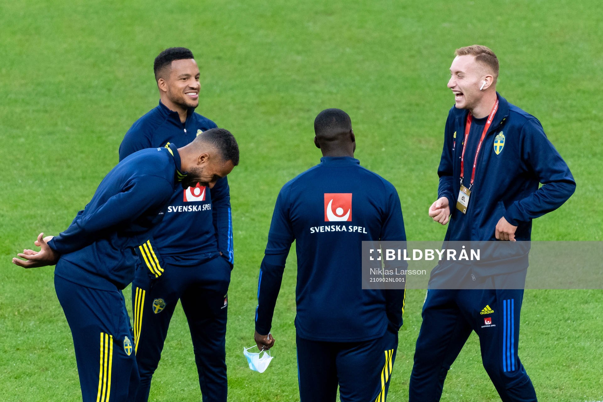 Isaac Kiese Thelin, Martin Olsson and Dejan Kulusevski of
