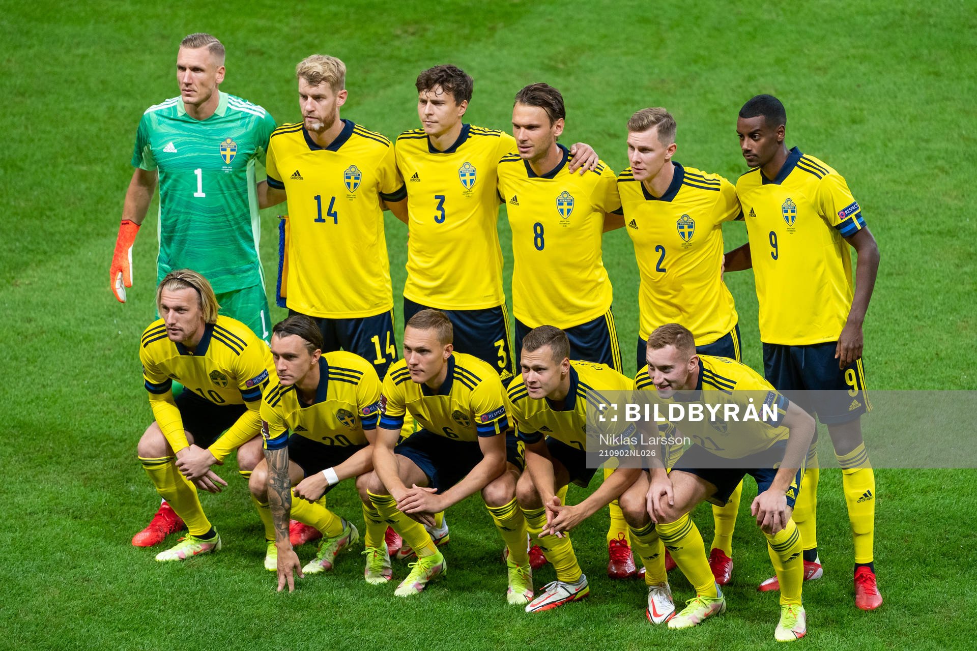 The Swedish staring eleven at lineup