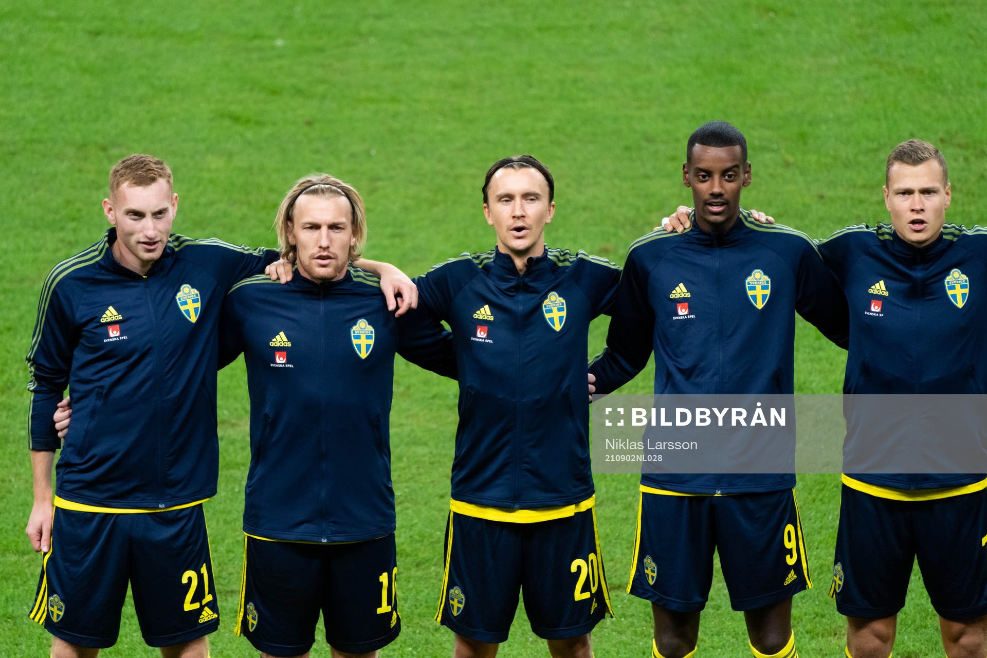Dejan Kulusevski, Emil Forsberg, Kristoffer Olsson,