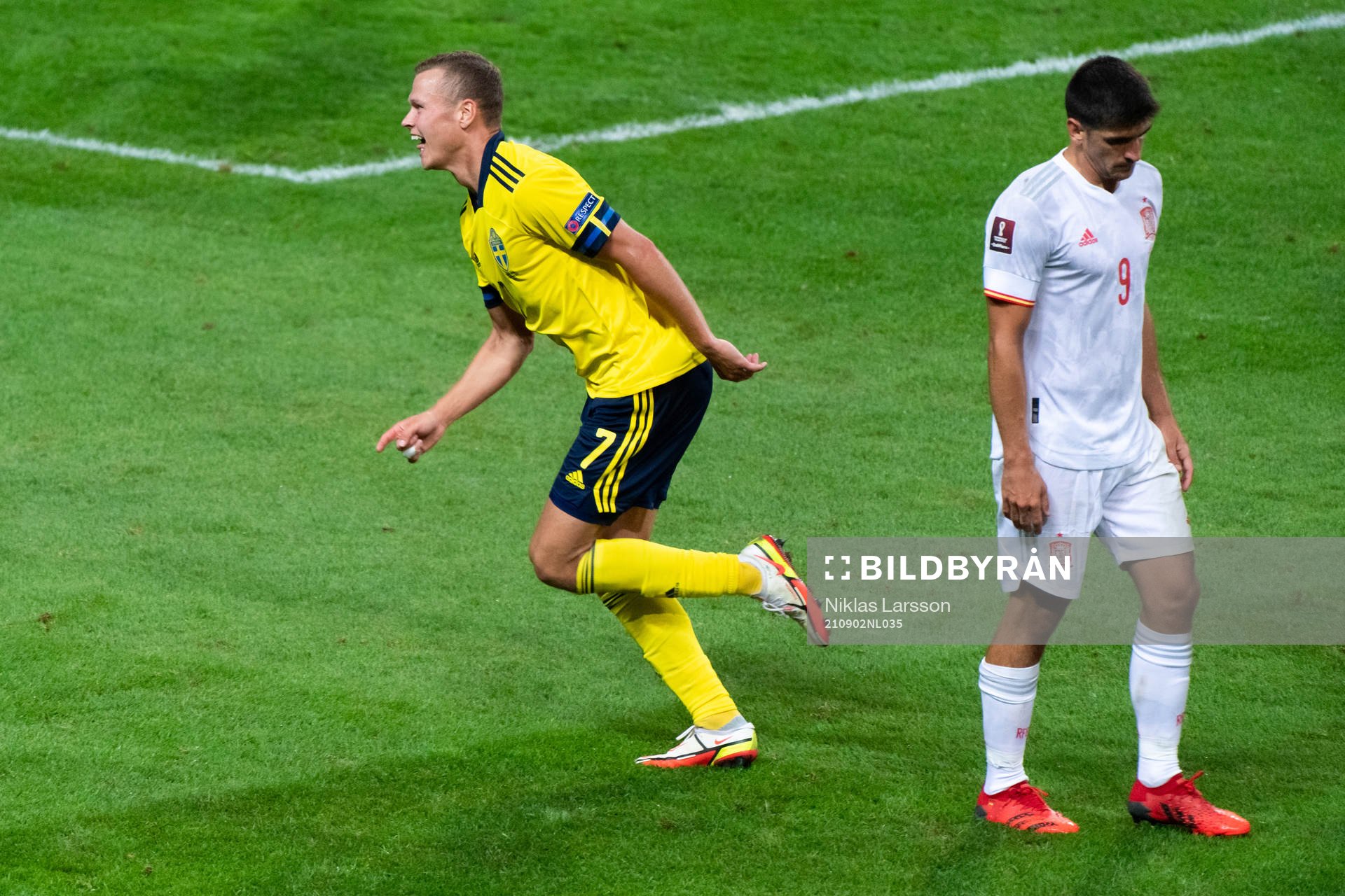 Viktor Claesson of Sweden celebrates