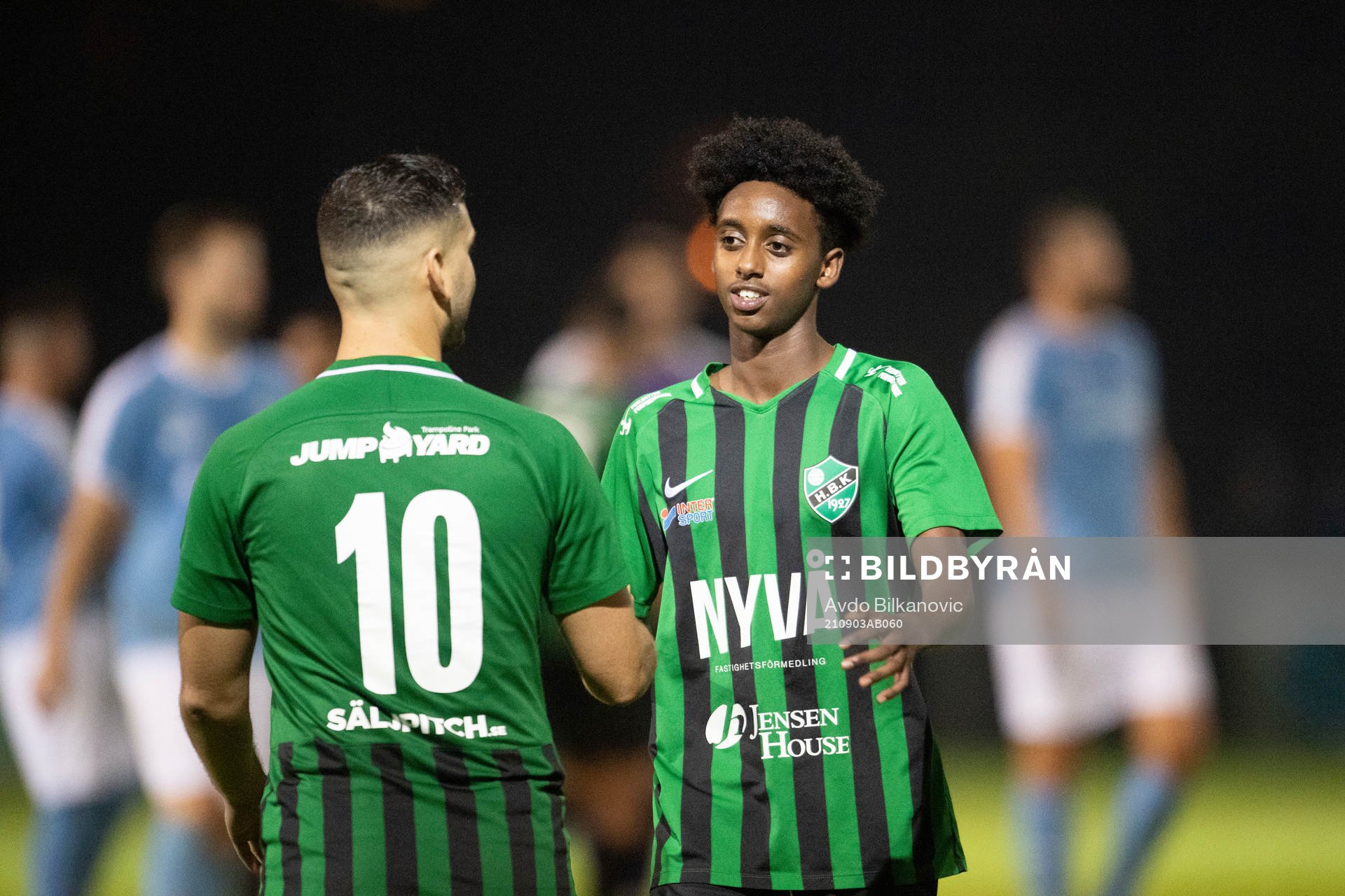 Högaborgs Daniel Bennassar Nilsson och Abel Teklu