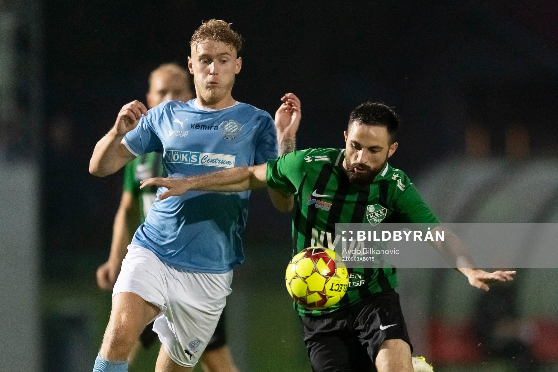 Högaborgs Adam Sreis och Råås Jack Kadanik