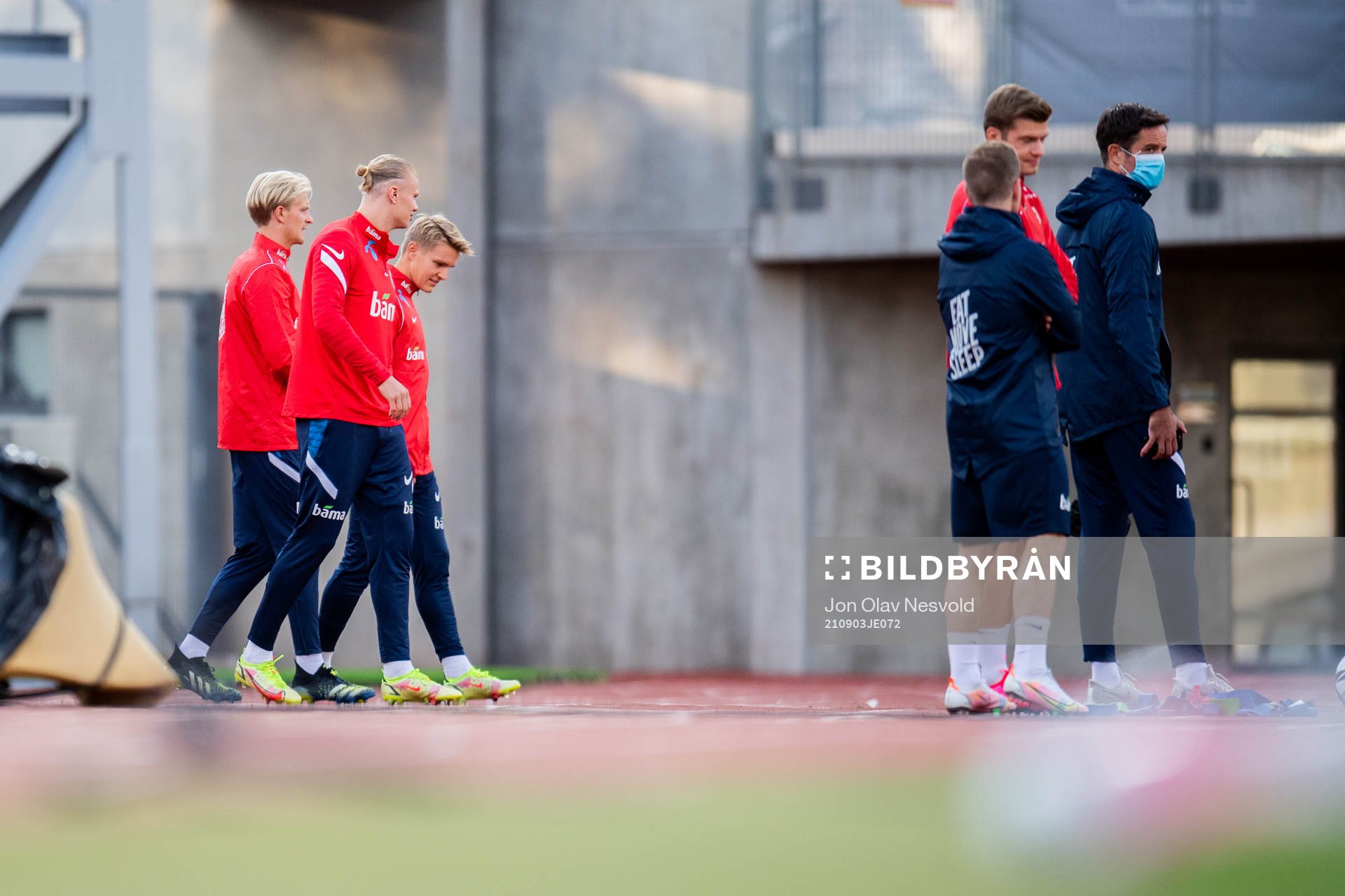 Morten Thorsby, Erling Braut Haaland and Martin Ødegaard