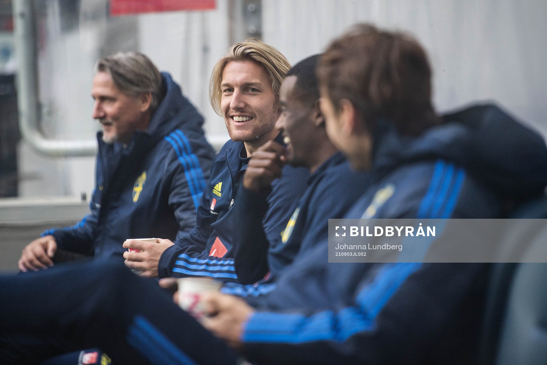 Emil Forsberg and Alexander Isak of the Swedish national
