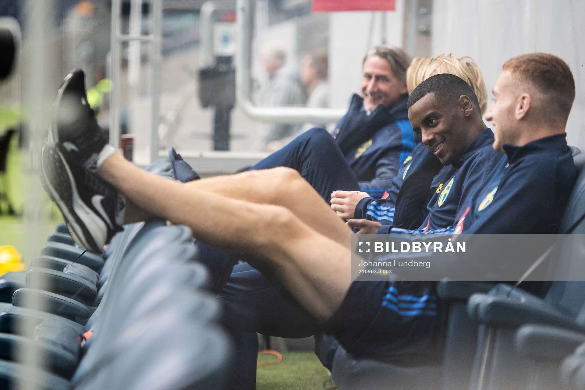 Alexander Isak and Dejan Kulusevski of the Swedish national
