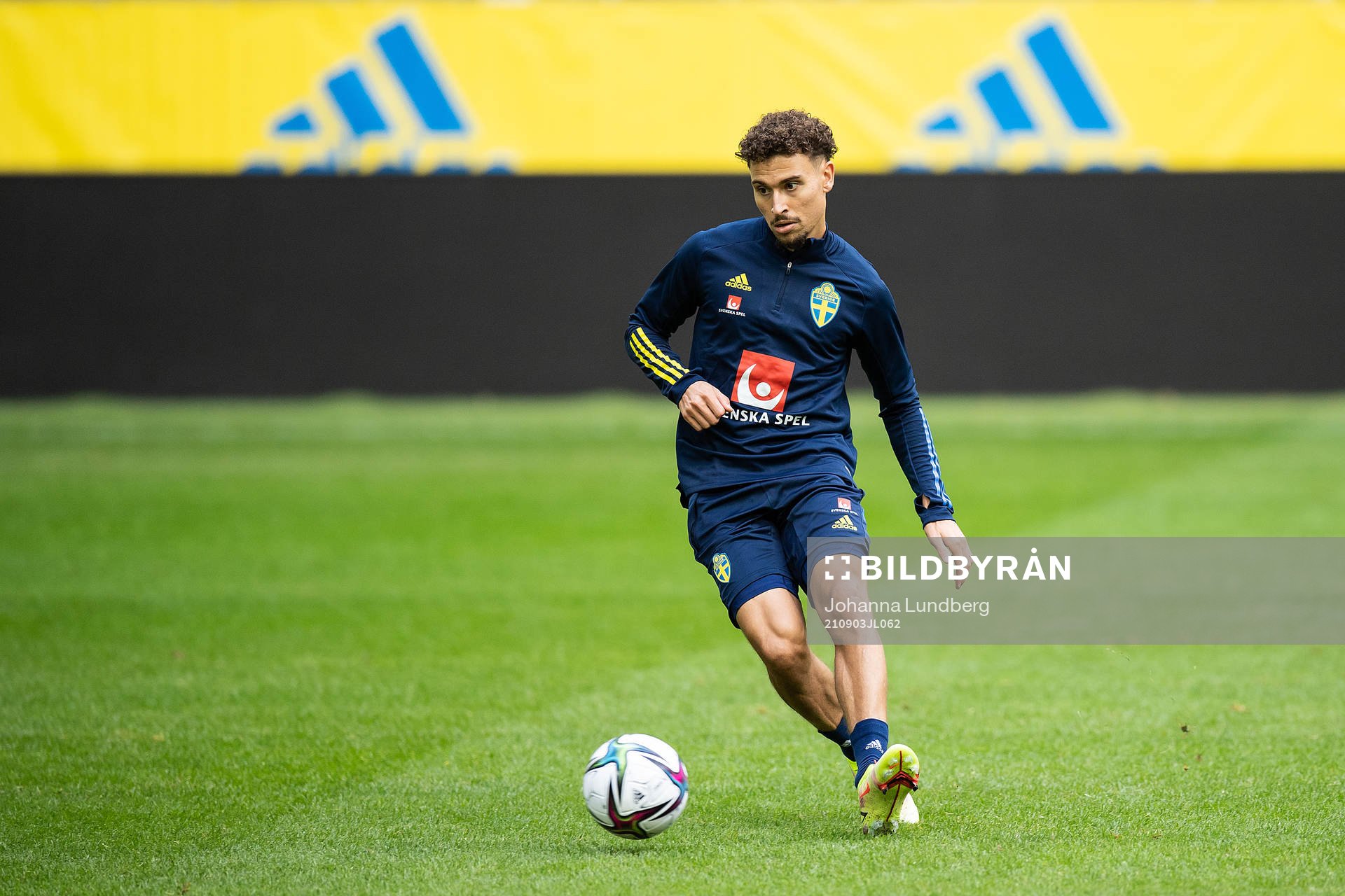 Jordan Larsson of the Swedish national team