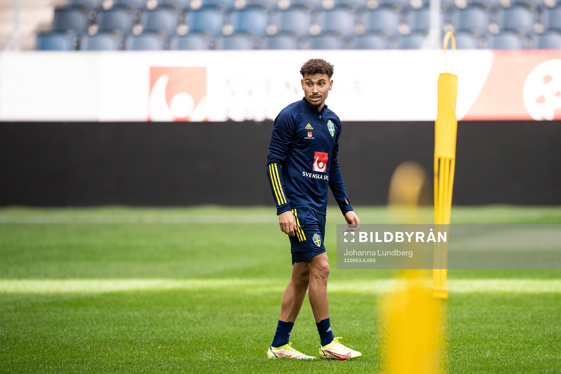 Jordan Larsson of the Swedish national team