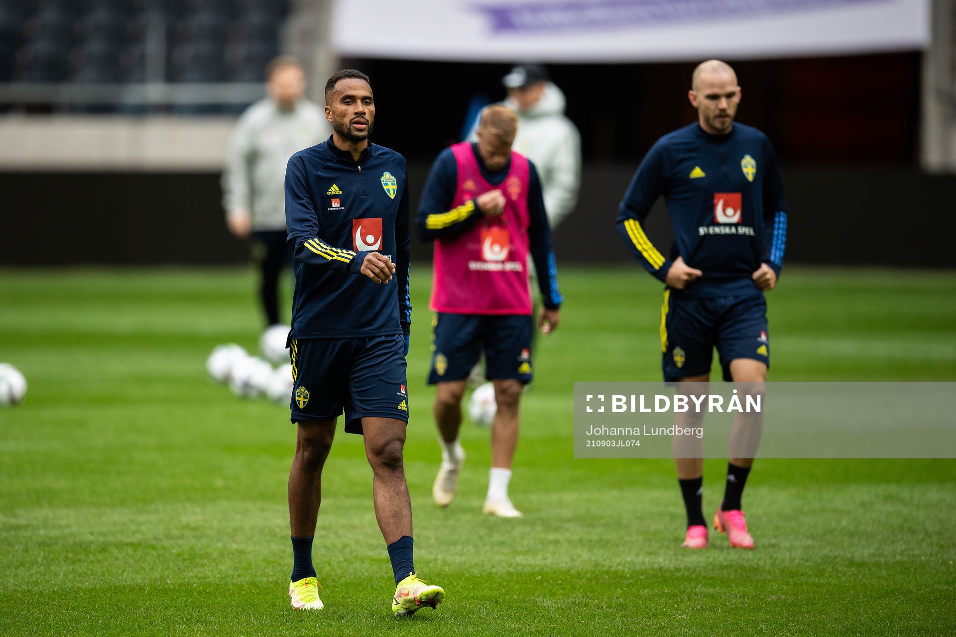 Isaac Kiese-Thelin of the Swedish national team