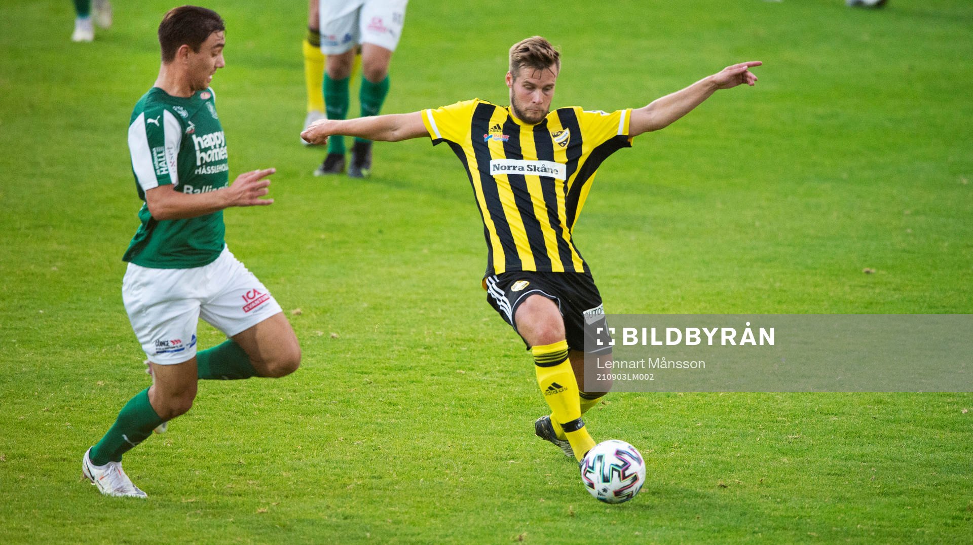 IFK Hässleholms  Marcus Thuvesson i matchen i division 2