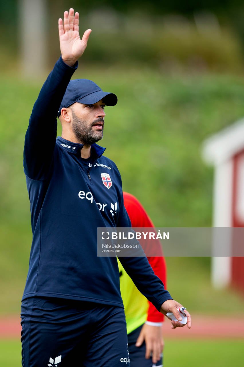Luis Pimenta head coach of the Norwegian national football